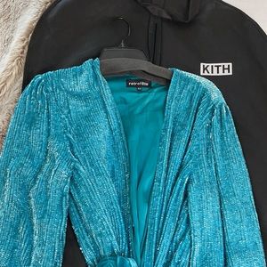 Blue retrofete Gabrielle robe dress